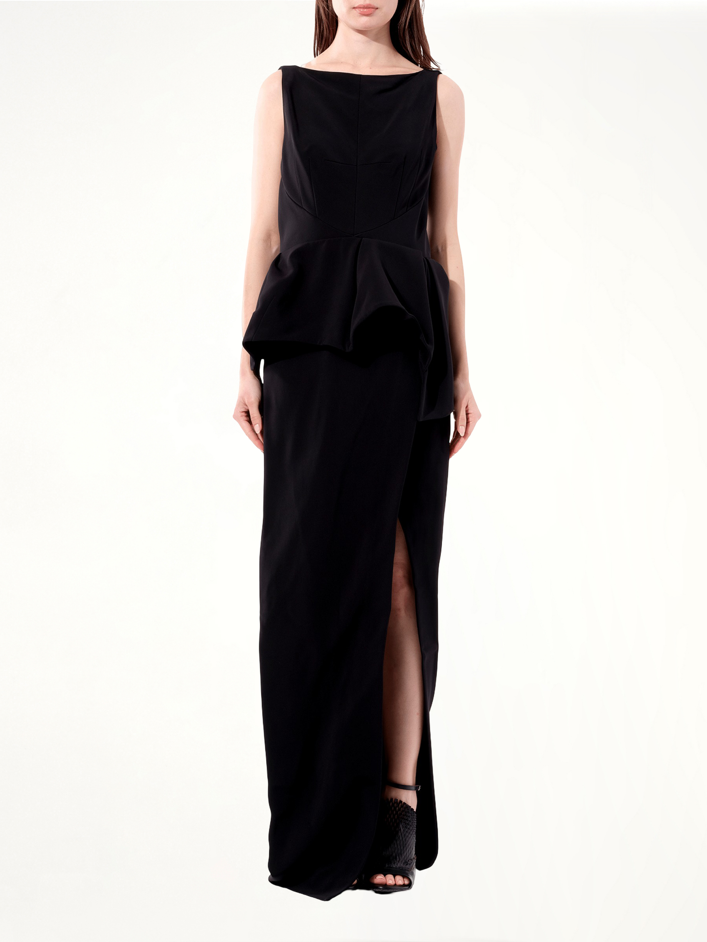 BALENCIAGA Crepe Dress (Black)