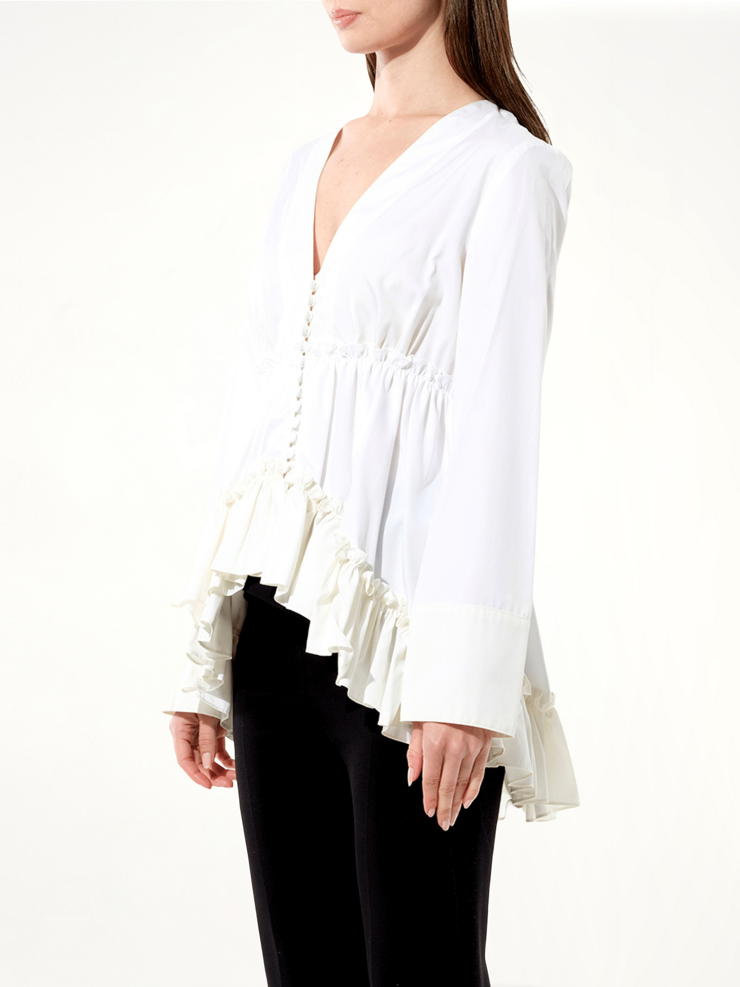 BALENCIAGA Oxford Top (White)