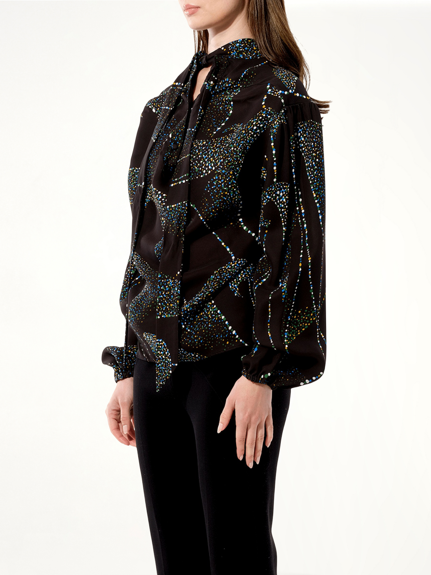 BALENCIAGA Crepe Shirt (Black)