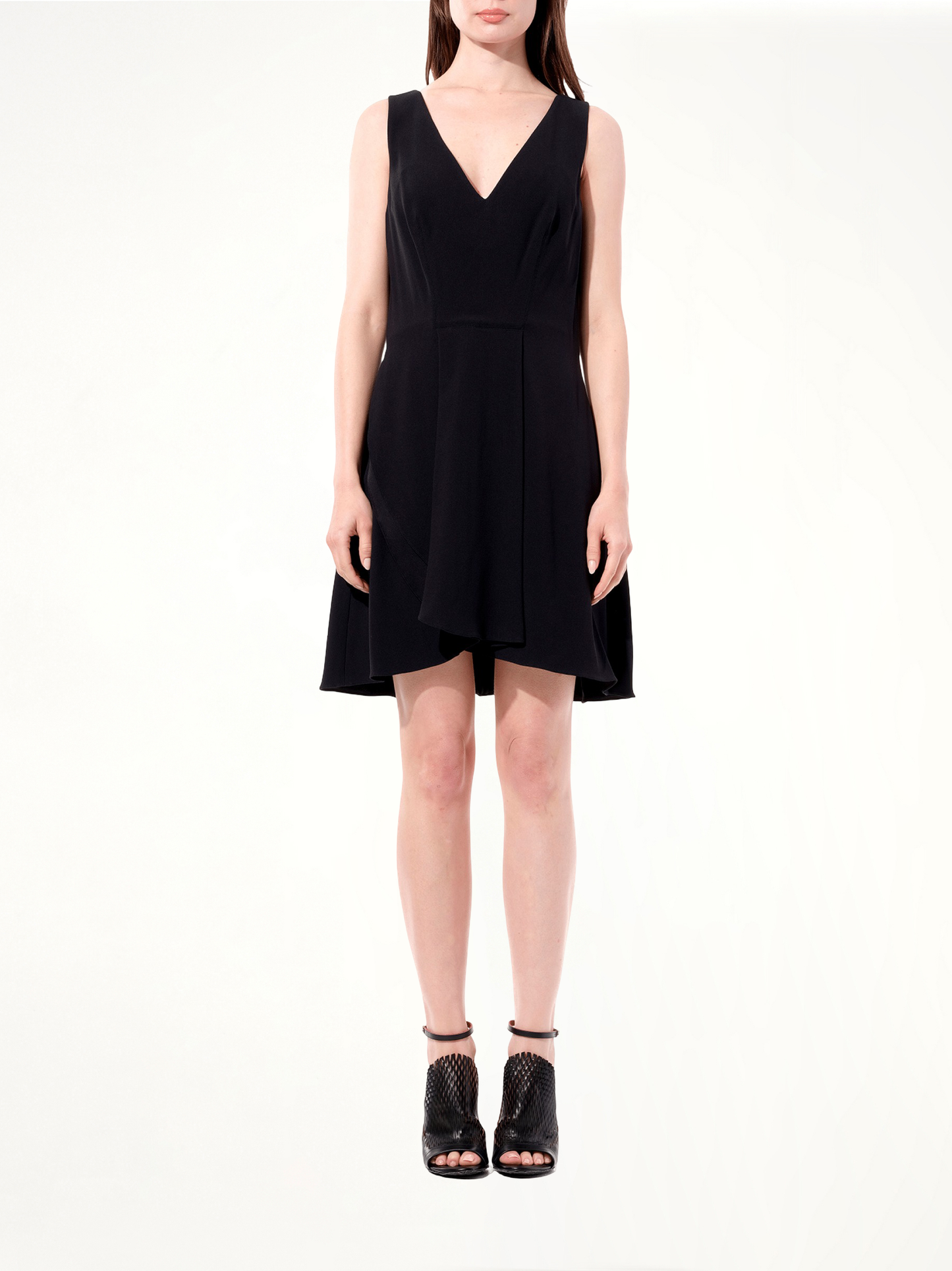 BALENCIAGA Breezy Short Sleeve Dress (Black)
