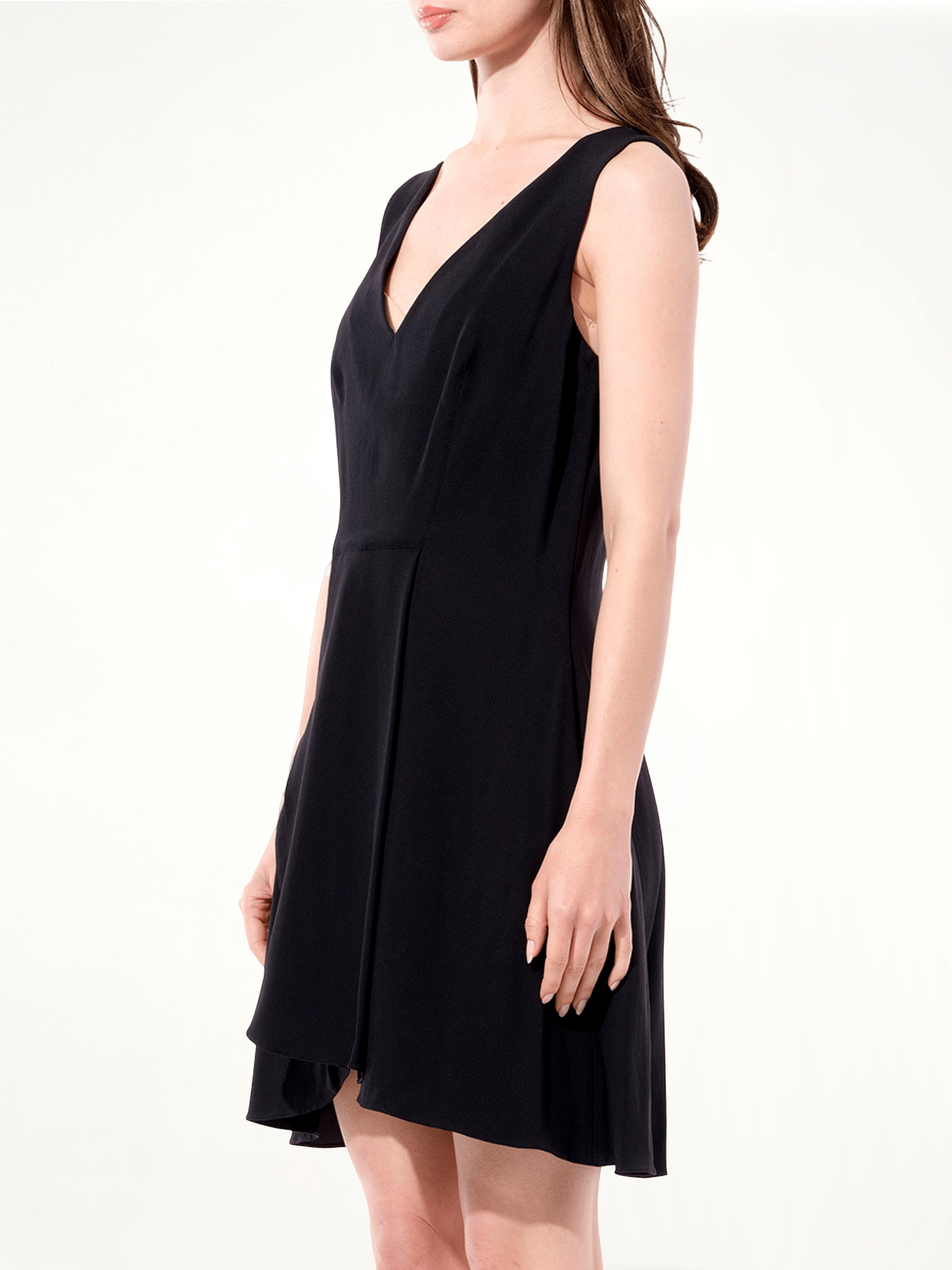 BALENCIAGA Breezy Short Sleeve Dress (Black)