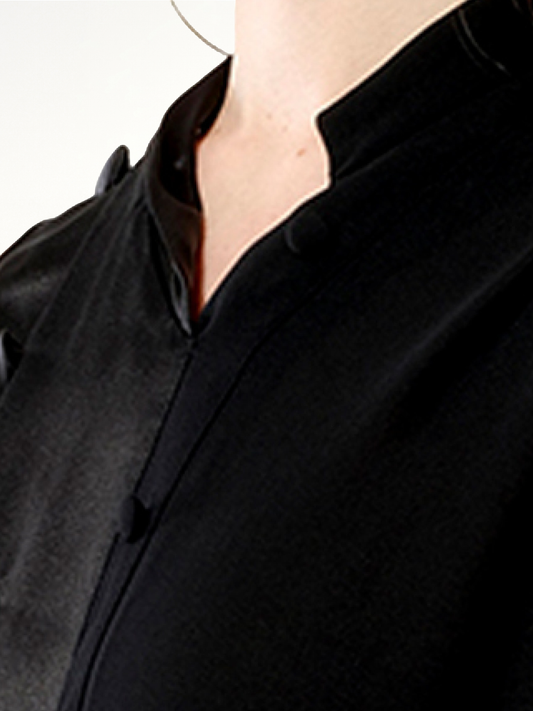 BALENCIAGA Georgette Top (Black)