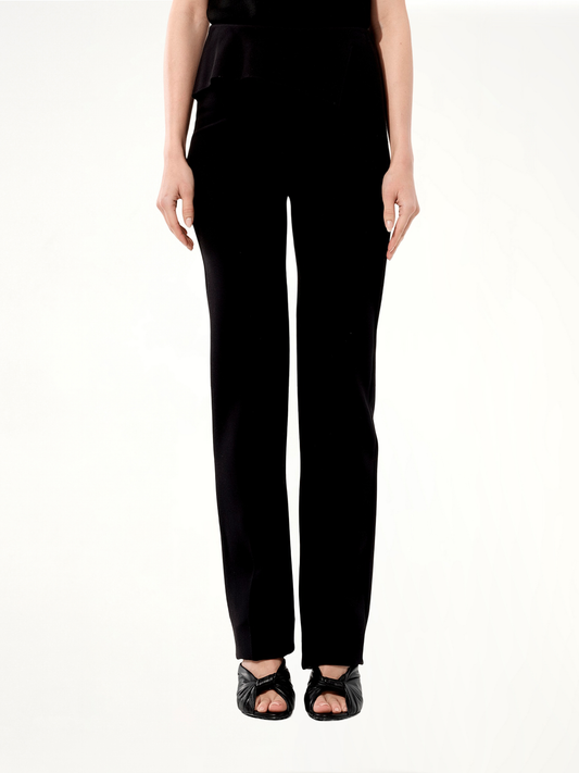 Image of a model wearing Pants. Productname: BALENCIAGA Casual Pants in BLACK colour by brand - BALENCIAGA