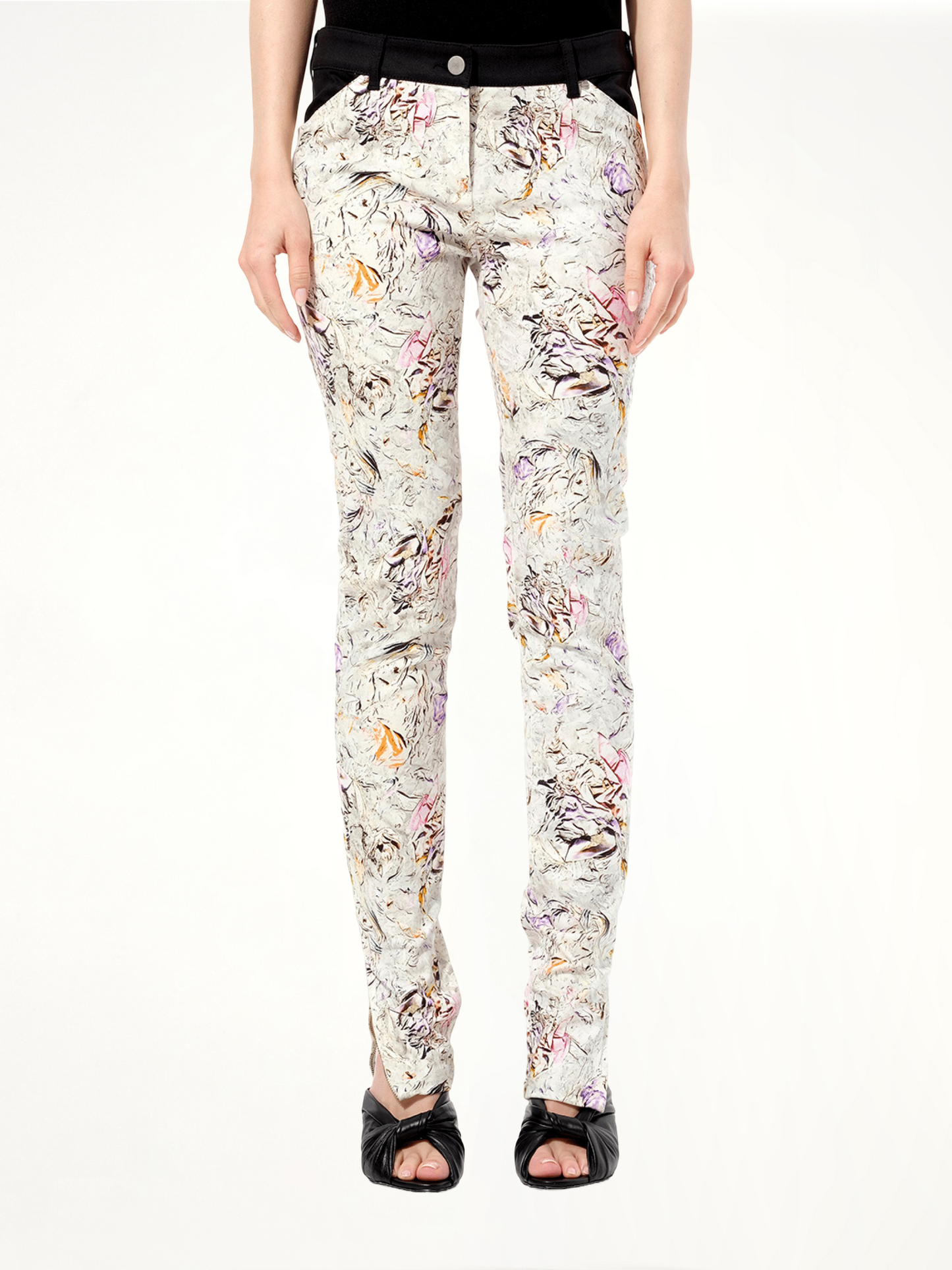 Image of a model wearing Pants. Productname: BALENCIAGA Pants in MULTICOLOUR colour by brand - BALENCIAGA
