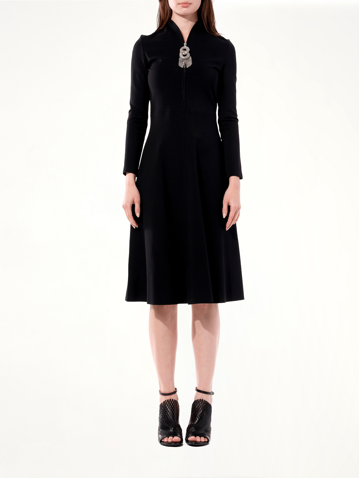 BALENCIAGA Bijou Skater Dress (Black)