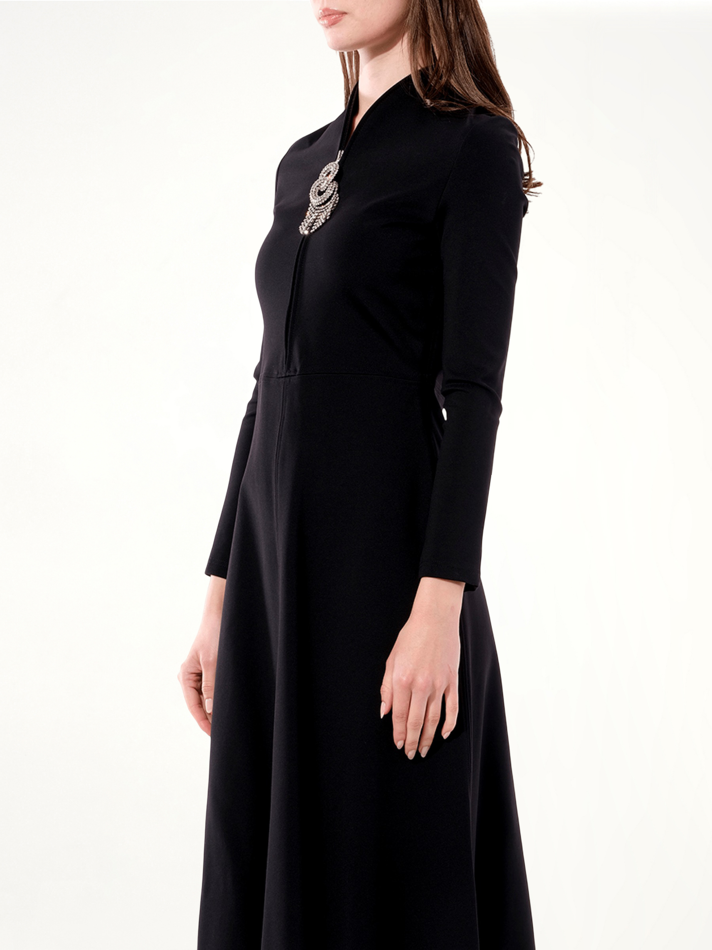 BALENCIAGA Bijou Skater Dress (Black)