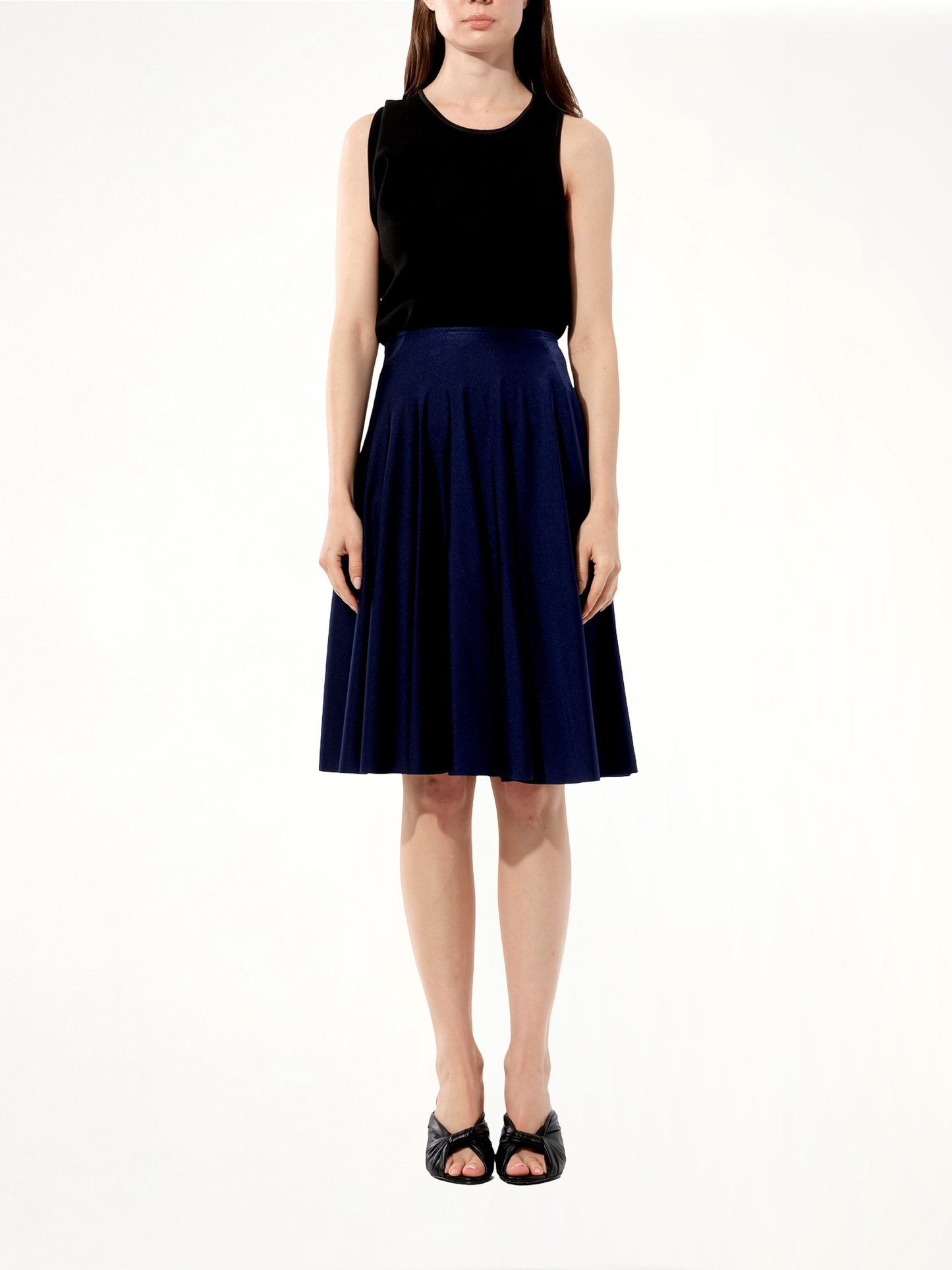 BALENCIAGA Spandex Skirt (Navy)