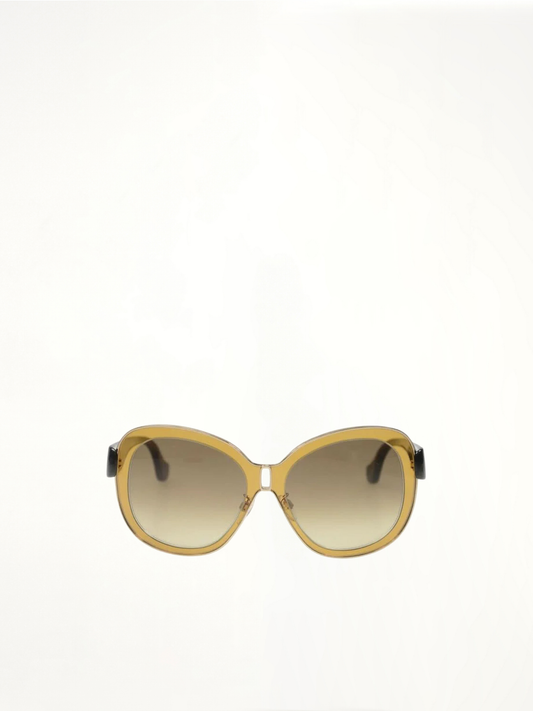 Image of Sunglasses. Productname: BALENCIAGA BA3 Sunglasses in YELLOW colour by brand - BALENCIAGA