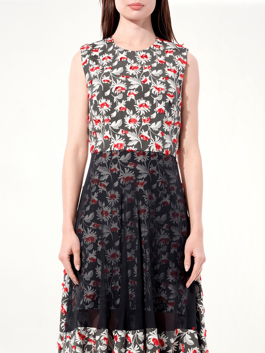 Image of Dresses. Productname: BALENCIAGA Jacquard Dress in MULTICOLOR colour by brand - BALENCIAGA