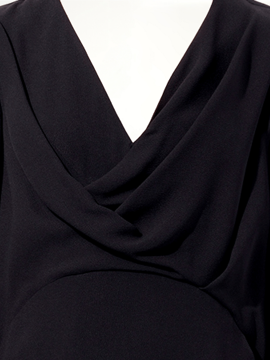 BALENCIAGA Breezy Long Sleeve Gown (Black)