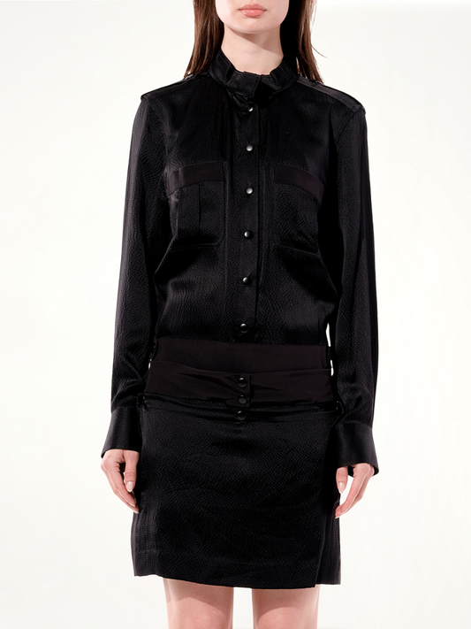 Image of Dresses. Productname: BALENCIAGA Silk Dress in BLACK colour by brand - BALENCIAGA