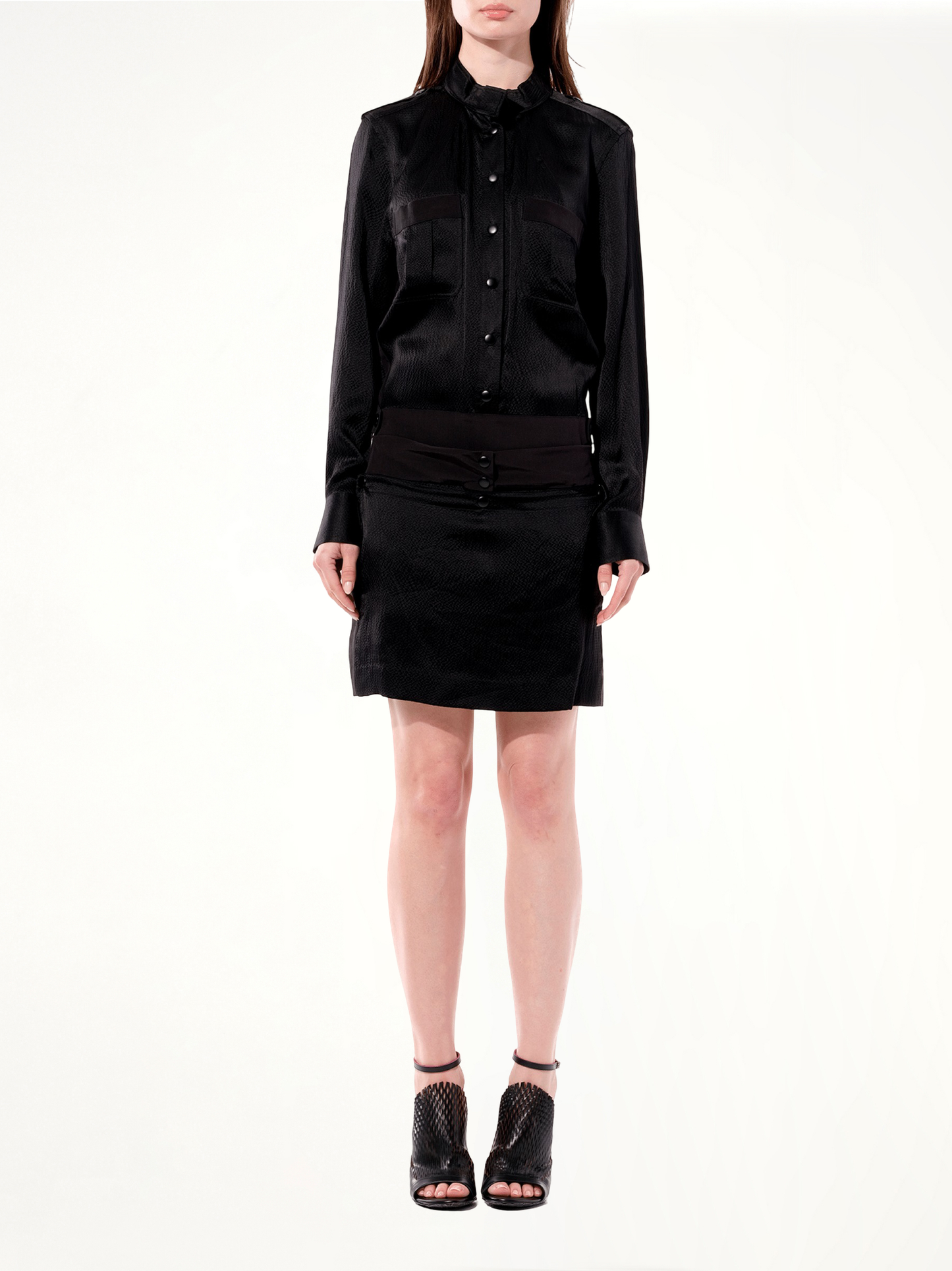 BALENCIAGA Silk Dress (Black)