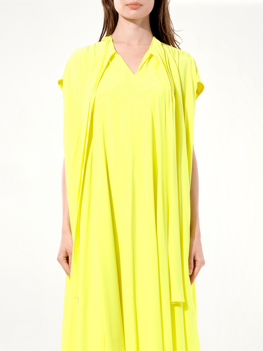 Image of Dresses. Productname: BALENCIAGA Crepe Dress in YELLOW colour by brand - BALENCIAGA