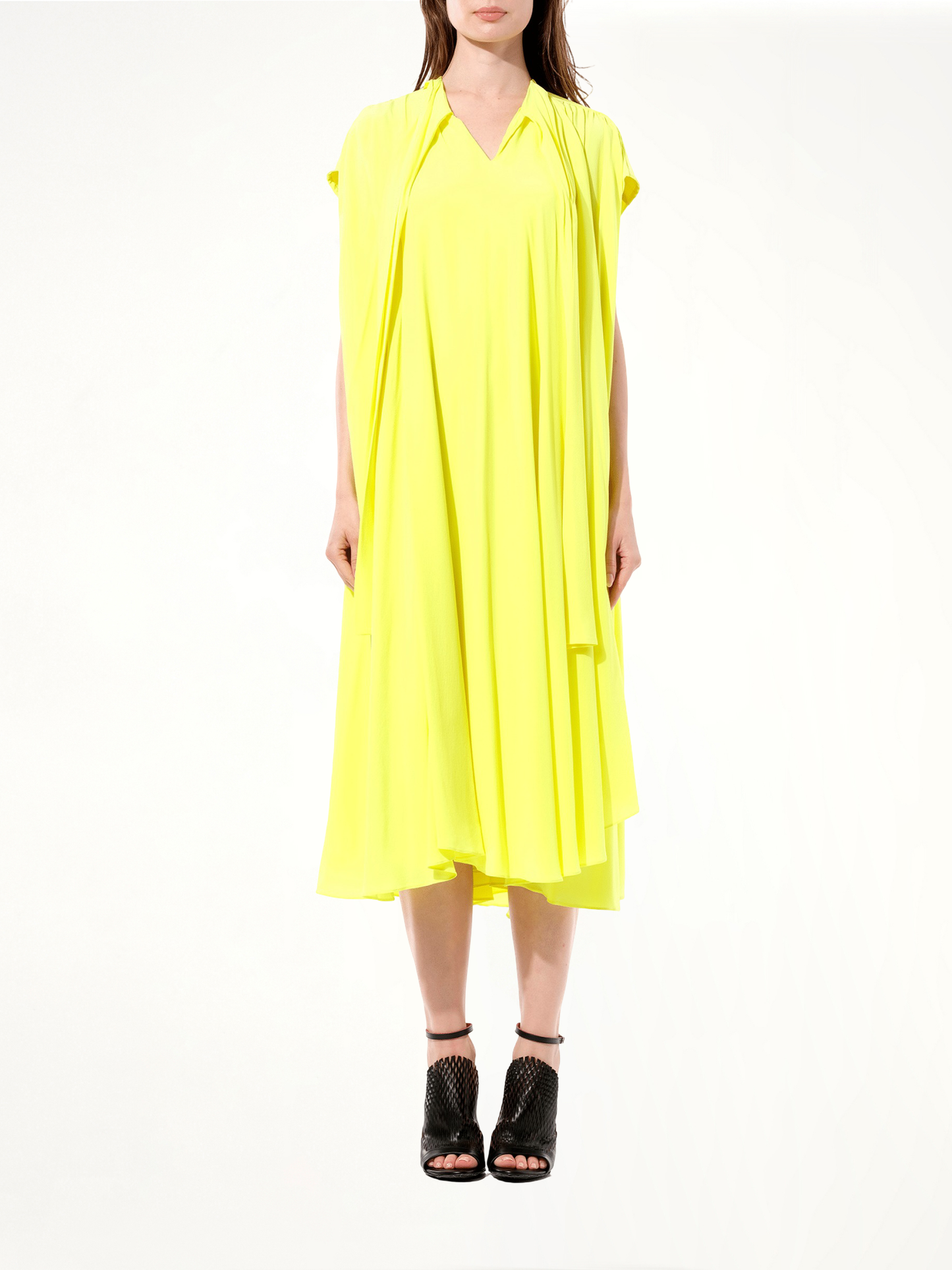 BALENCIAGA Crepe Dress (Yellow)
