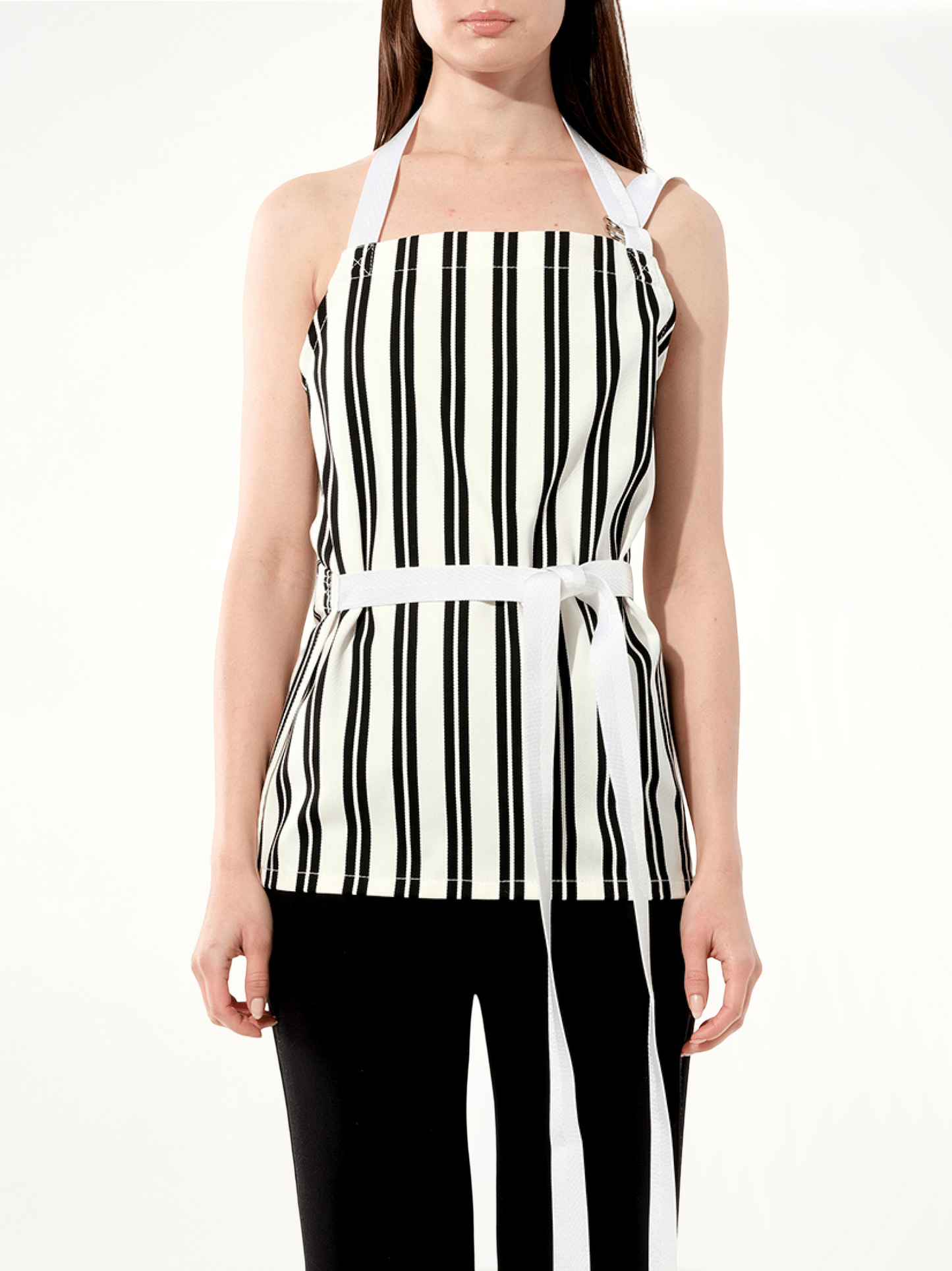 Image of a model wearing Tops. Productname: BALENCIAGA Chilien Top in BLACK colour by brand - BALENCIAGA