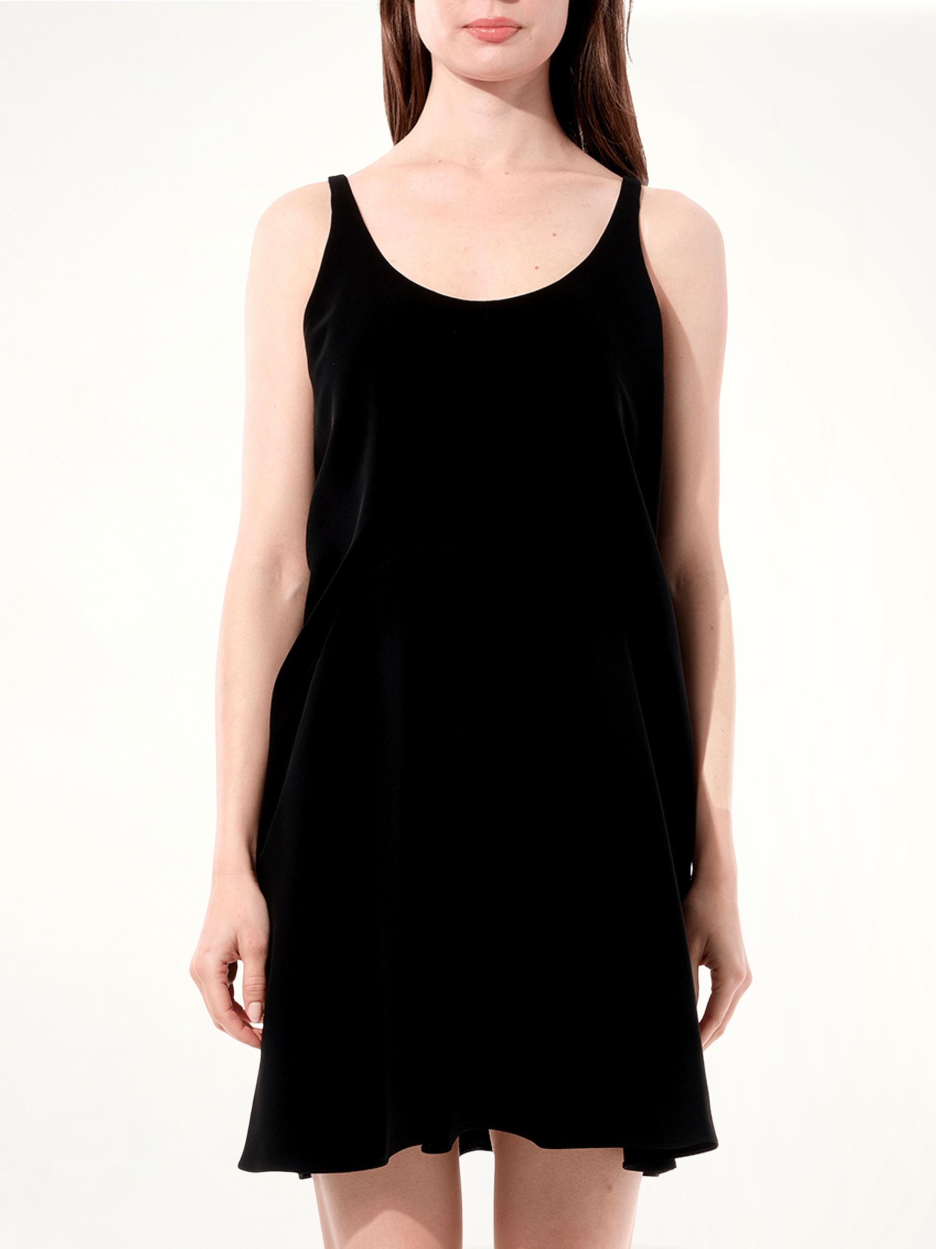 Image of Dresses. Product name - Crepe Dress in Black colour by brand - BALENCIAGA