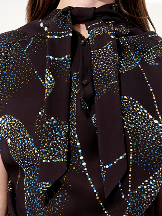 BALENCIAGA Crepe Dress (Black)