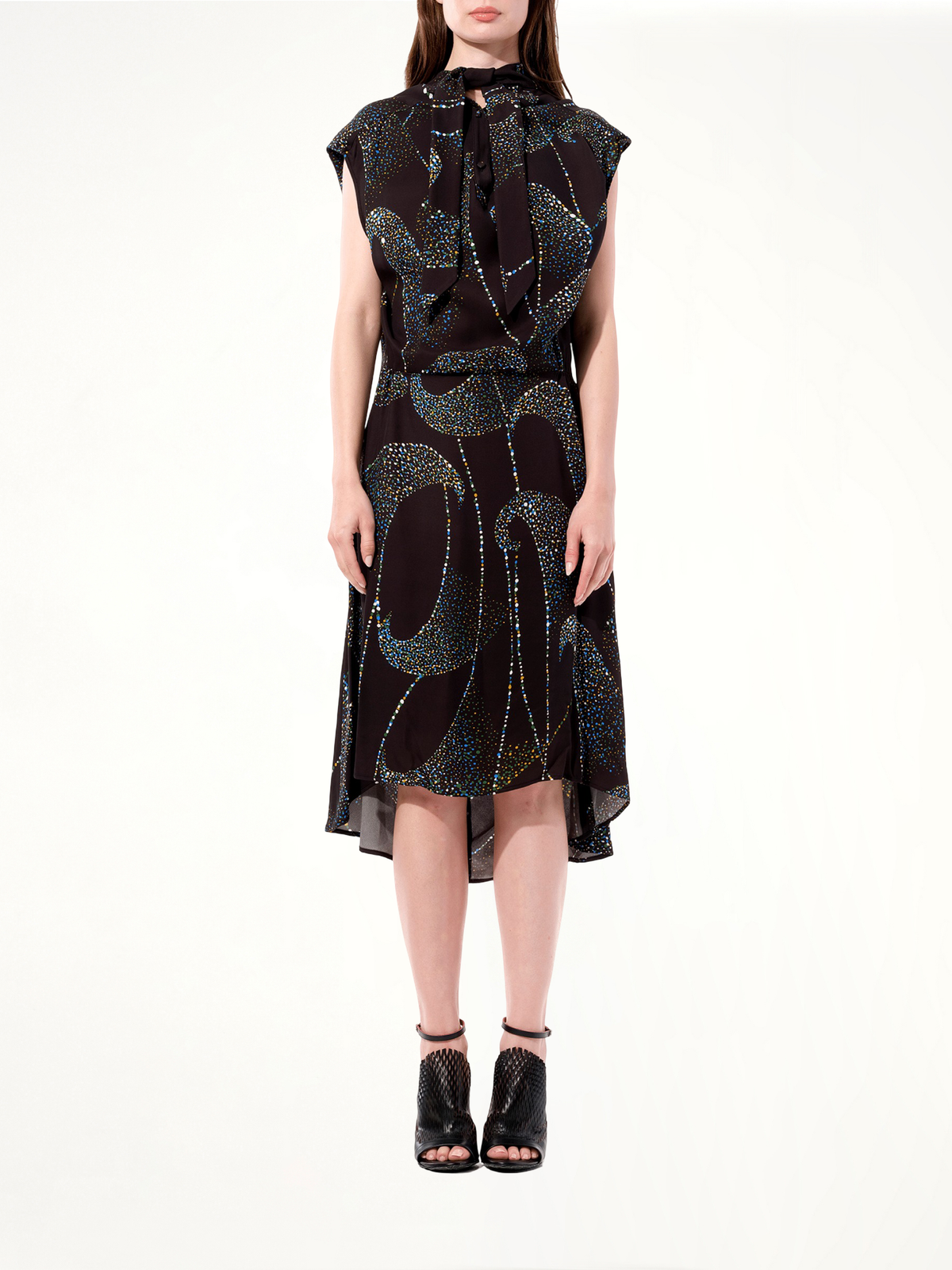 BALENCIAGA Crepe Dress (Black)