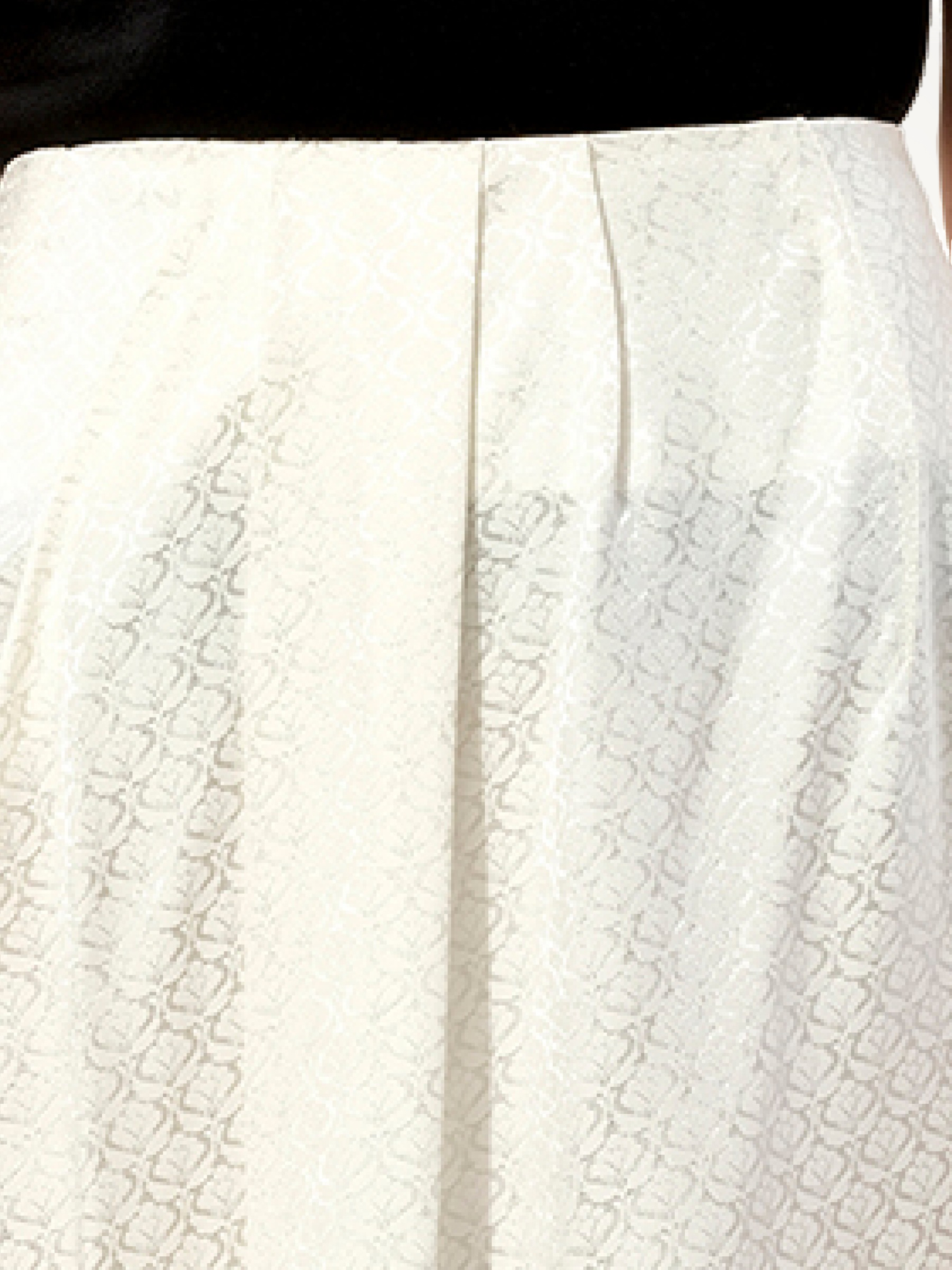BALENCIAGA Mix Satin Skirt (White)
