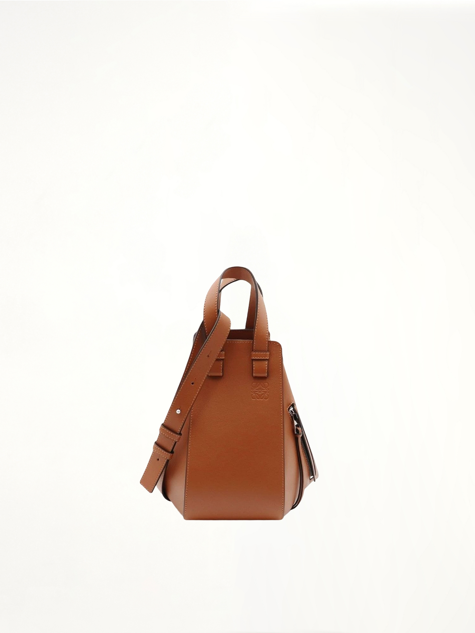 Image of Bags. Product name - Small Hammock Bag in Tan colour by brand - LOEWE