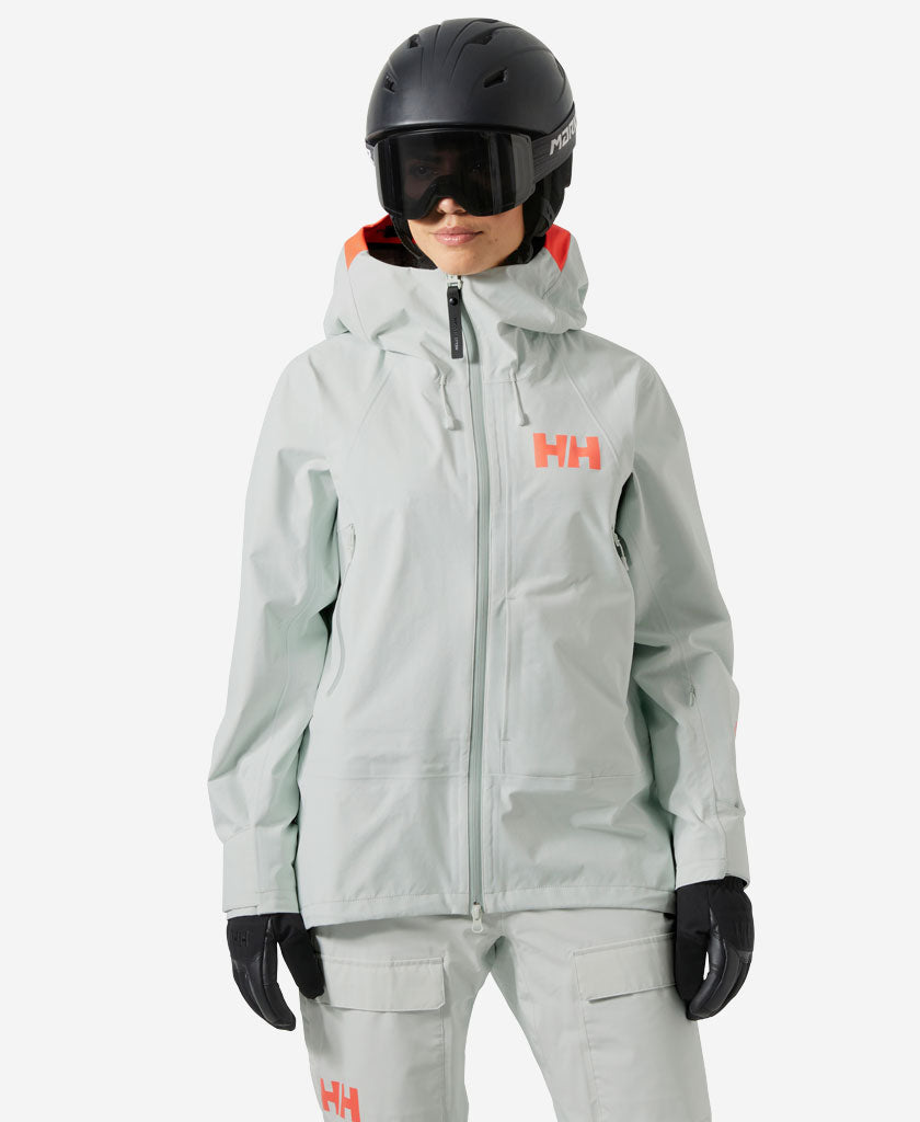 Image of Coats & Jackets. Product name - W SOGN SHELL JACKET, Seafoam in Seafoam colour by brand - Helly Hansen