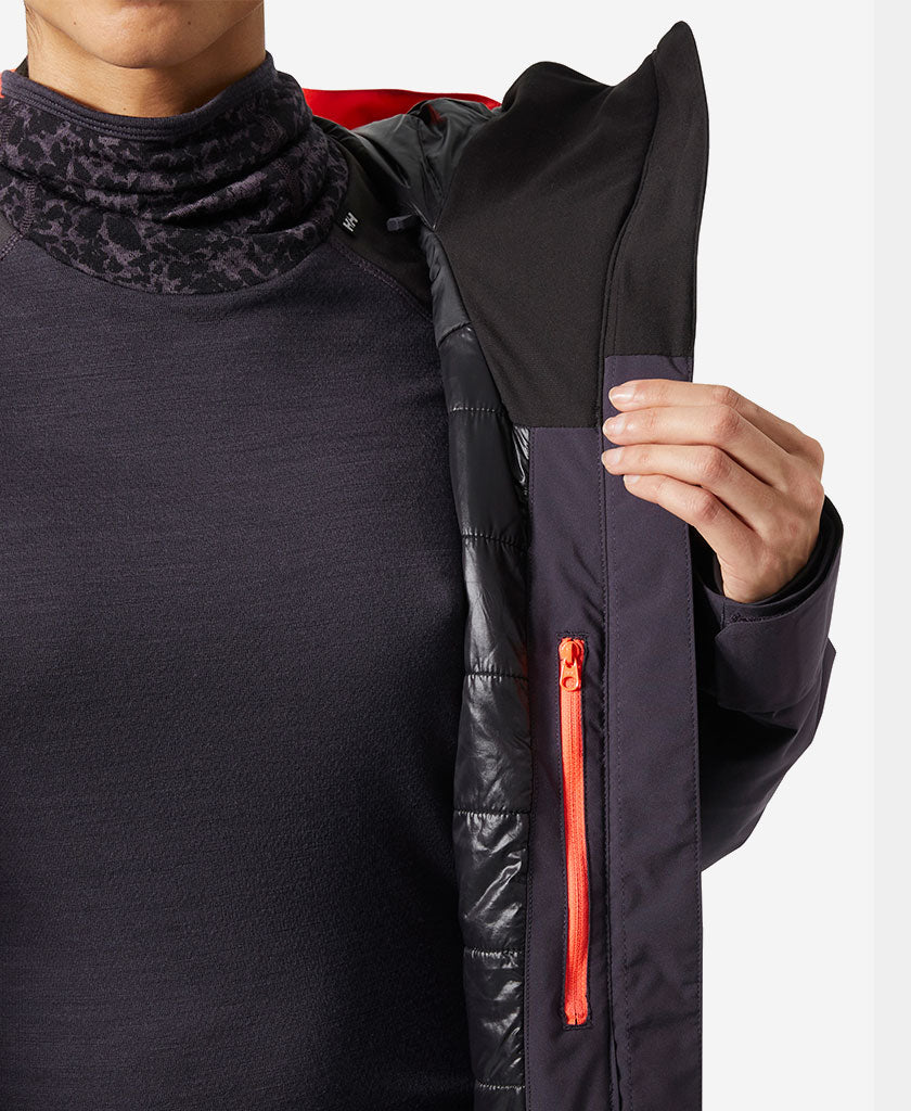 Helly Hansen W WHITEWALL LIFALOFT 3.0 JKT (Black Grape)
