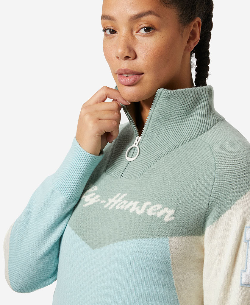 Helly Hansen W APRES KNITTED SWEATER (Barely Blue)