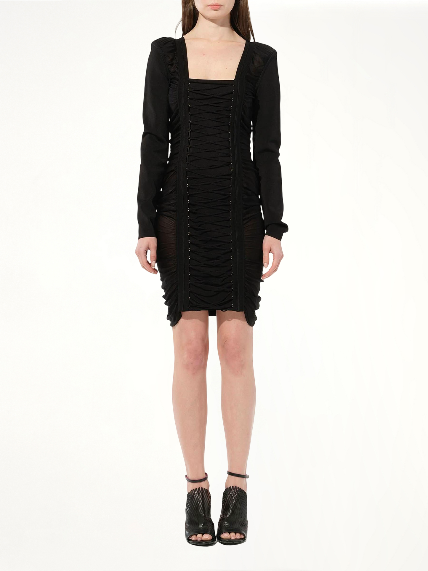 BALMAIN Maille Knit Const Dress (Black)