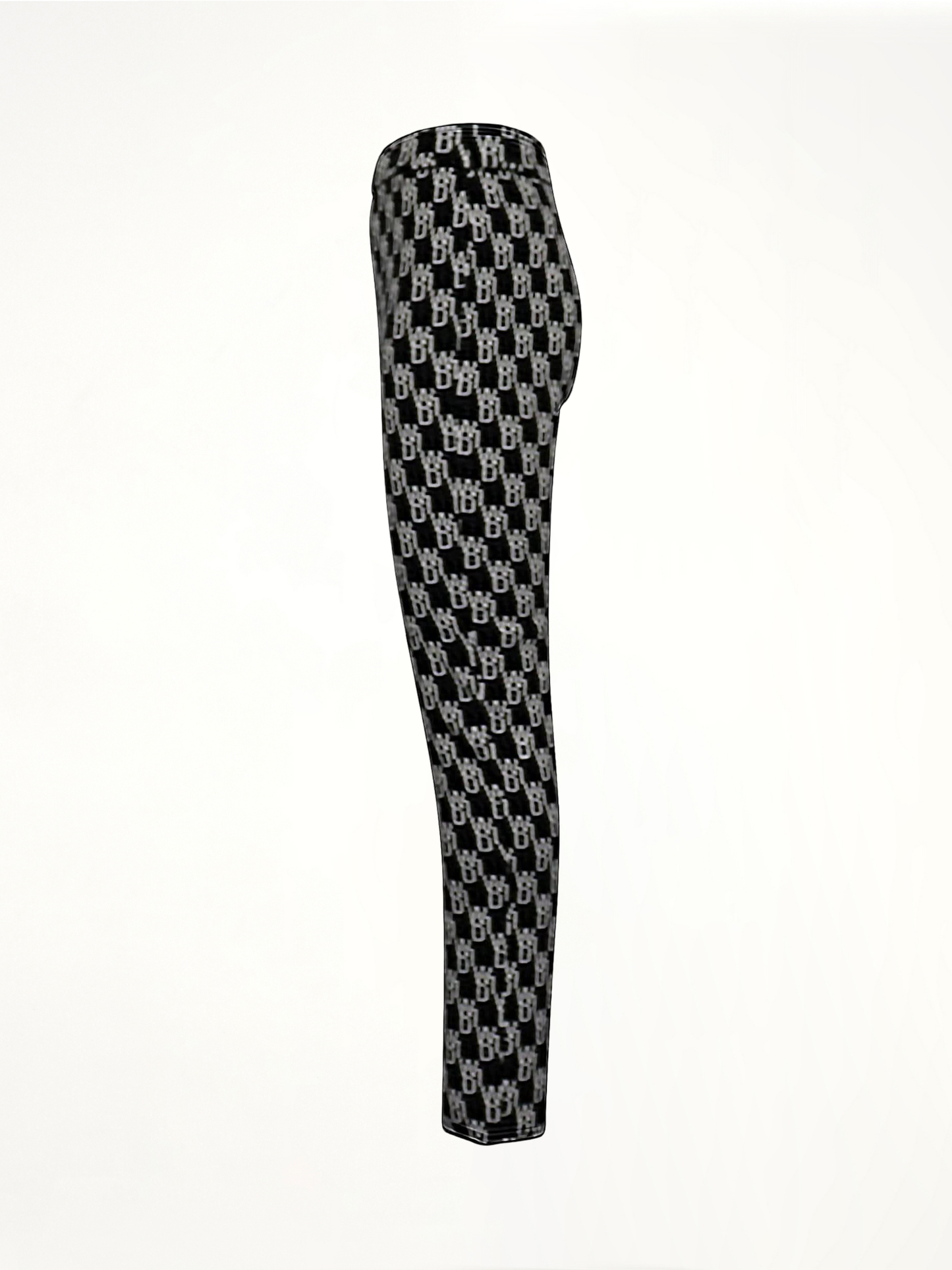 WE11DONE Fitted Knit Side Open Jacquard Trouser (Black)