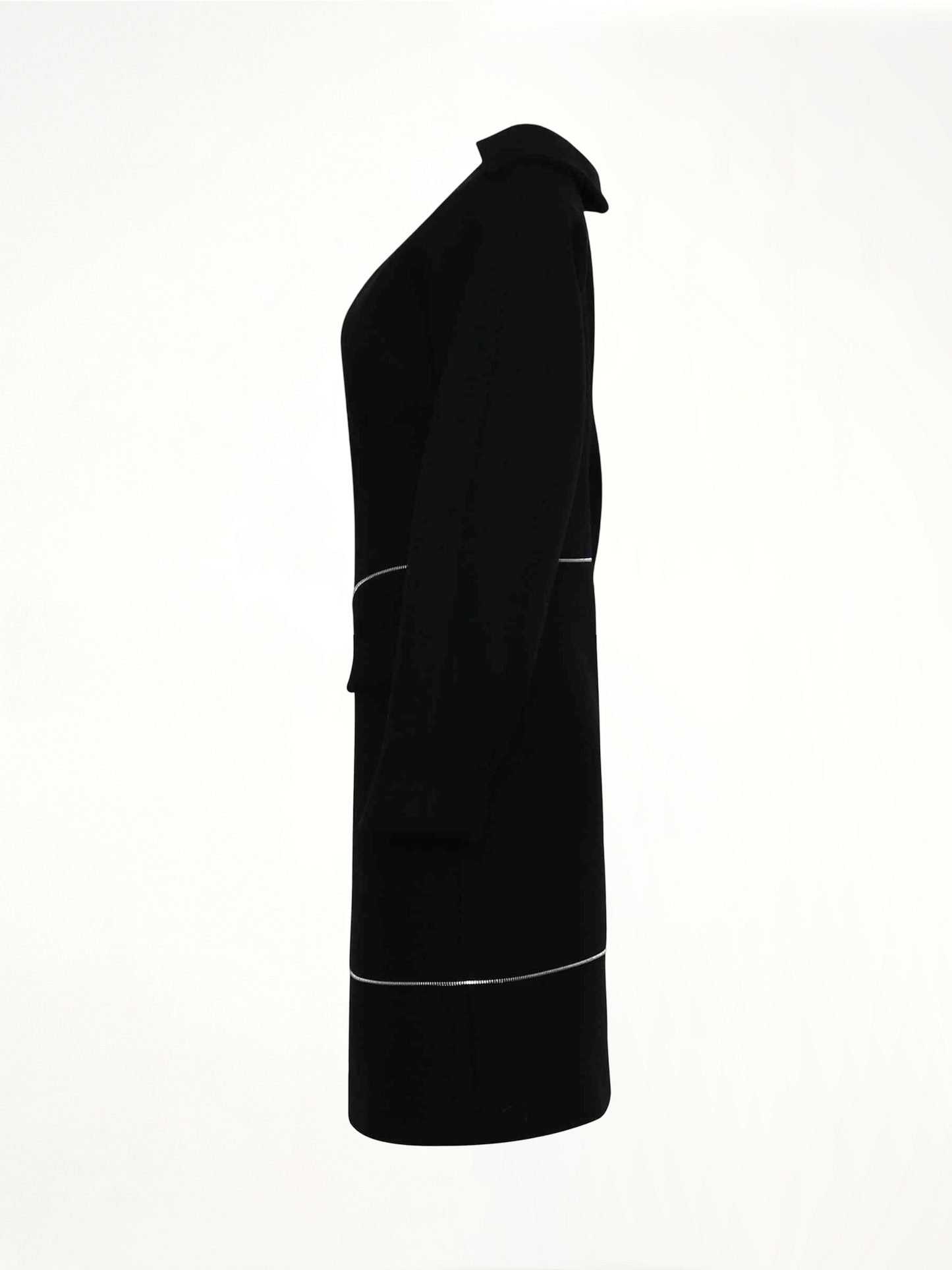 WE11DONE Off-Shoulder Neck Line Dress (Black)