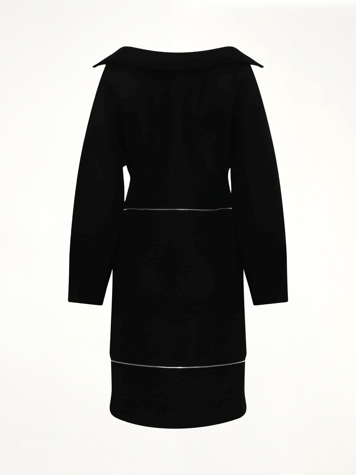 WE11DONE Off-Shoulder Neck Line Dress (Black)