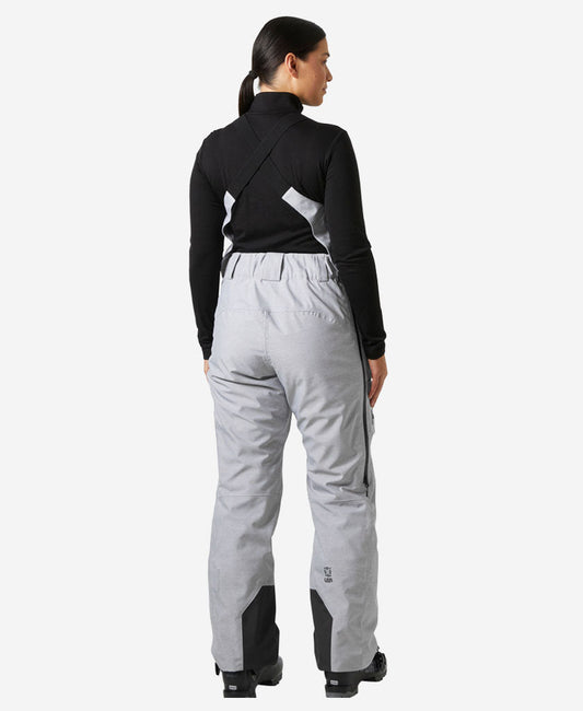 Helly Hansen W POWDERQUEEN BIB 2.0 PANT (Grey Melange)