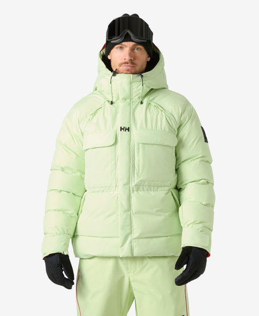 Image of Coats & Jackets. Product name - ULLR D MEGAHERTZ PUFFY JACKET, Washed Lime in Washed Lime colour by brand - Helly Hansen