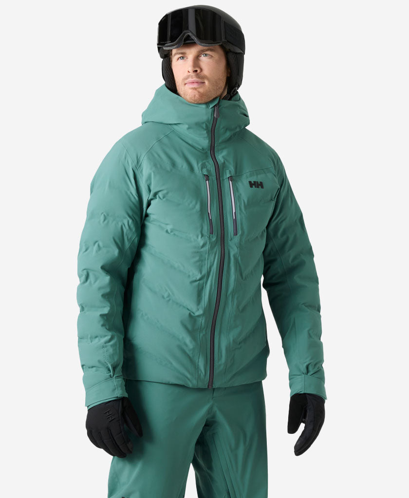 Image of Coats & Jackets. Product name - ALPHA PUFFY JACKET, Opal Green in Opal Green colour by brand - Helly Hansen