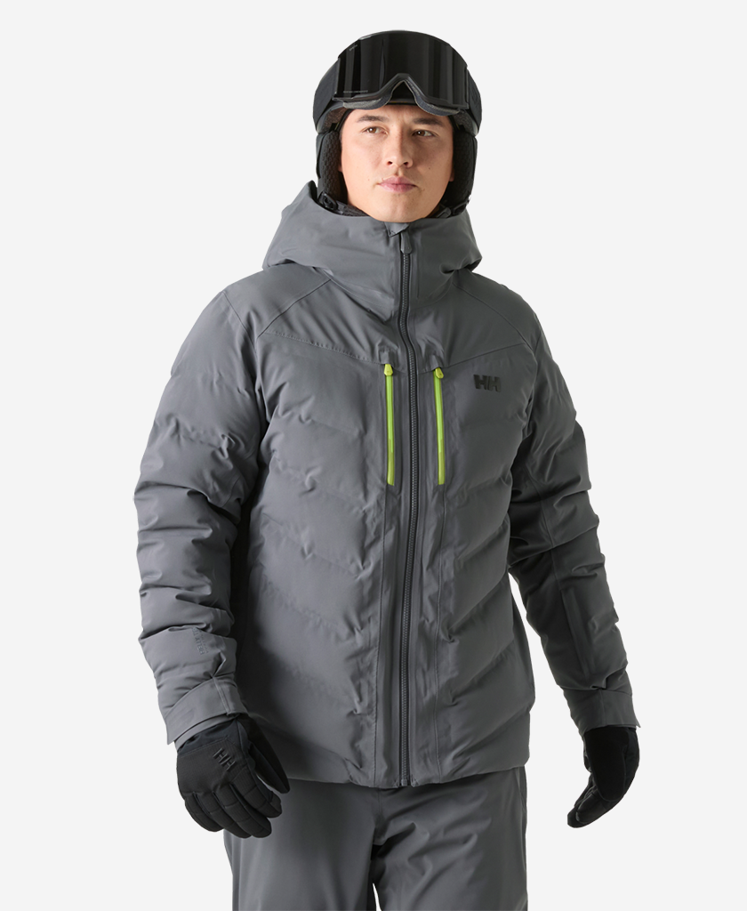 Image of Coats & Jackets. Product name - ALPHA PUFFY JACKET, Thunder Grey in Thunder Grey colour by brand - Helly Hansen