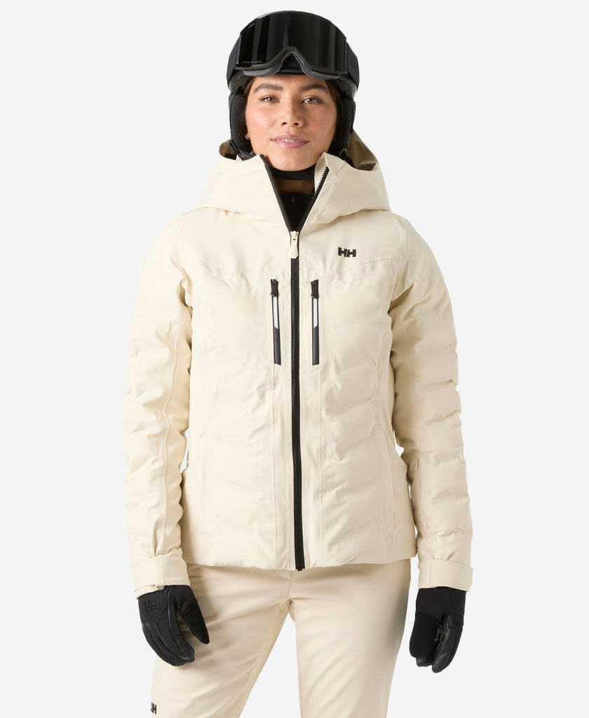 Image of Coats & Jackets. Product name - W ALPHELIA PUFFY JACKET, Cream in Cream colour by brand - Helly Hansen