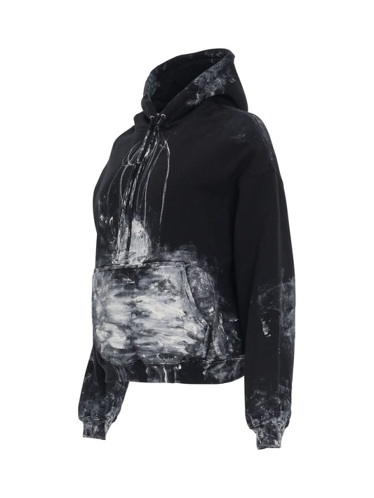 BALENCIAGA Painter Fitted Hoodie (Black)