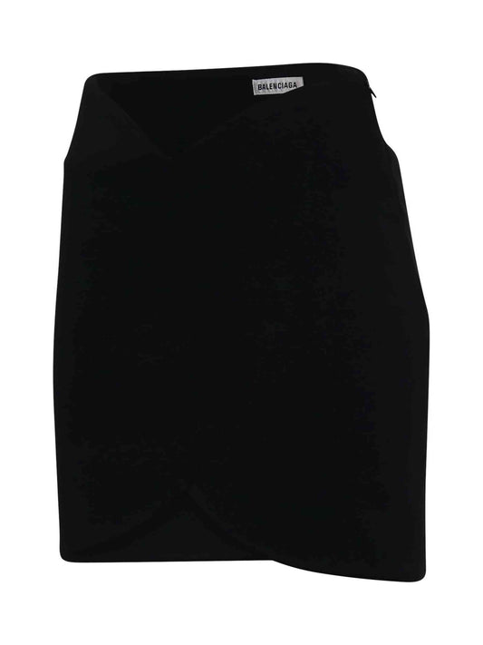 BALENCIAGA Circle Mini Skirt (Black)