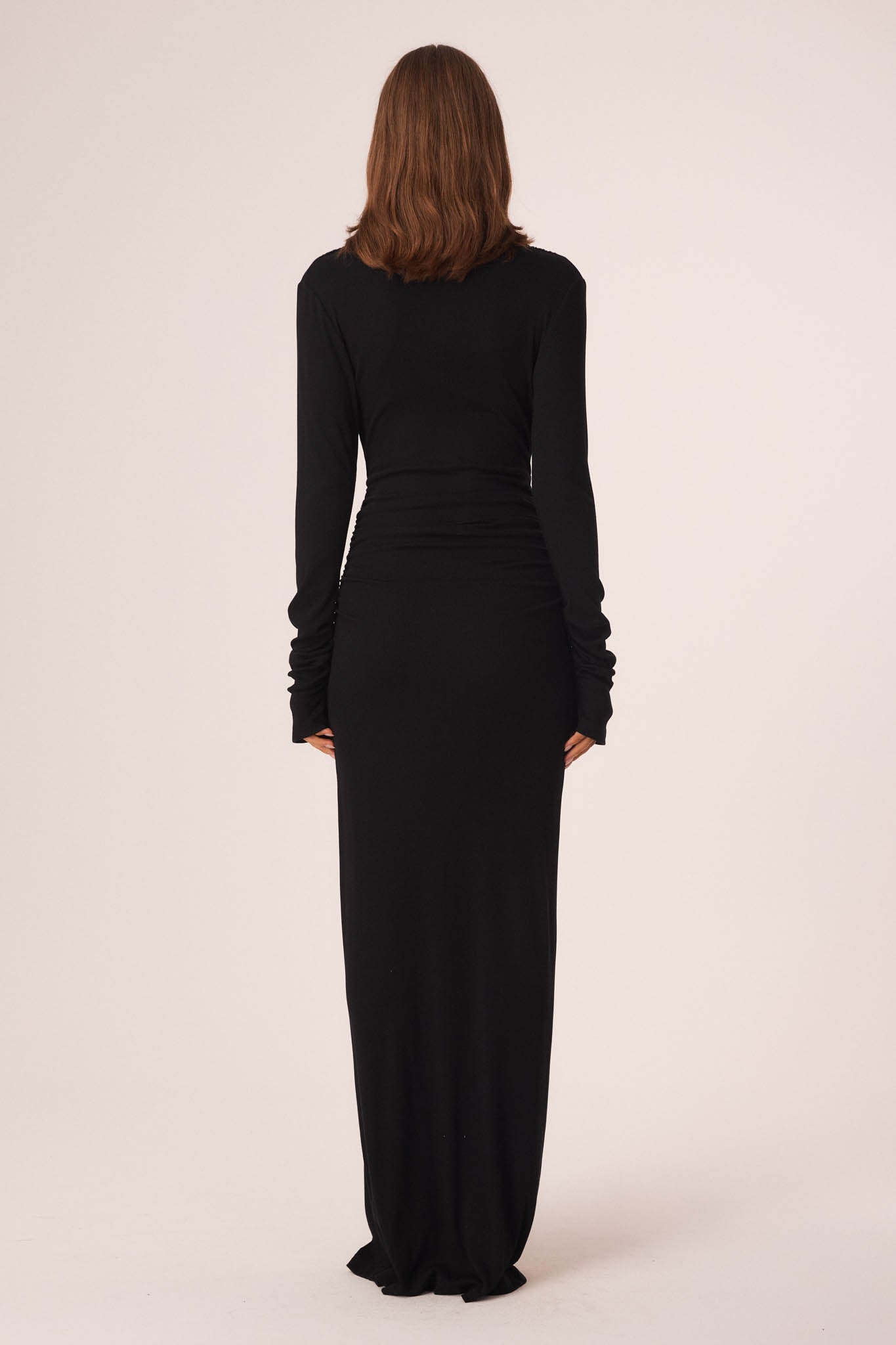 SNDYS FOXX LONG SLEEVE MAXI DRESS (Black)