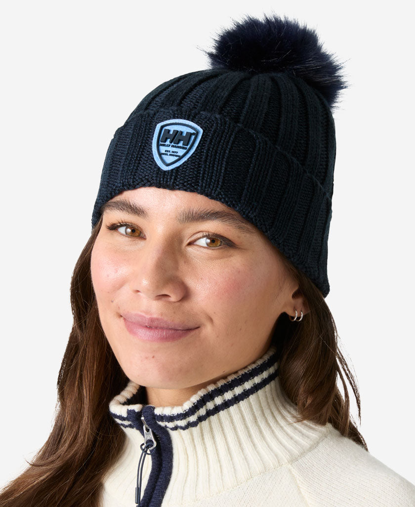 Image of Hats. Product name - W LIMELIGHT BEANIE, Navy in Navy colour by brand - Helly Hansen