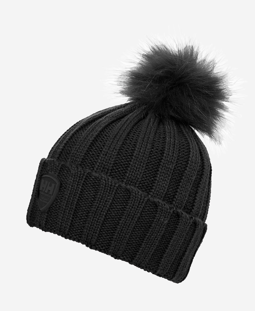 Image of Hats. Product name - W LIMELIGHT BEANIE, Black in Black colour by brand - Helly Hansen