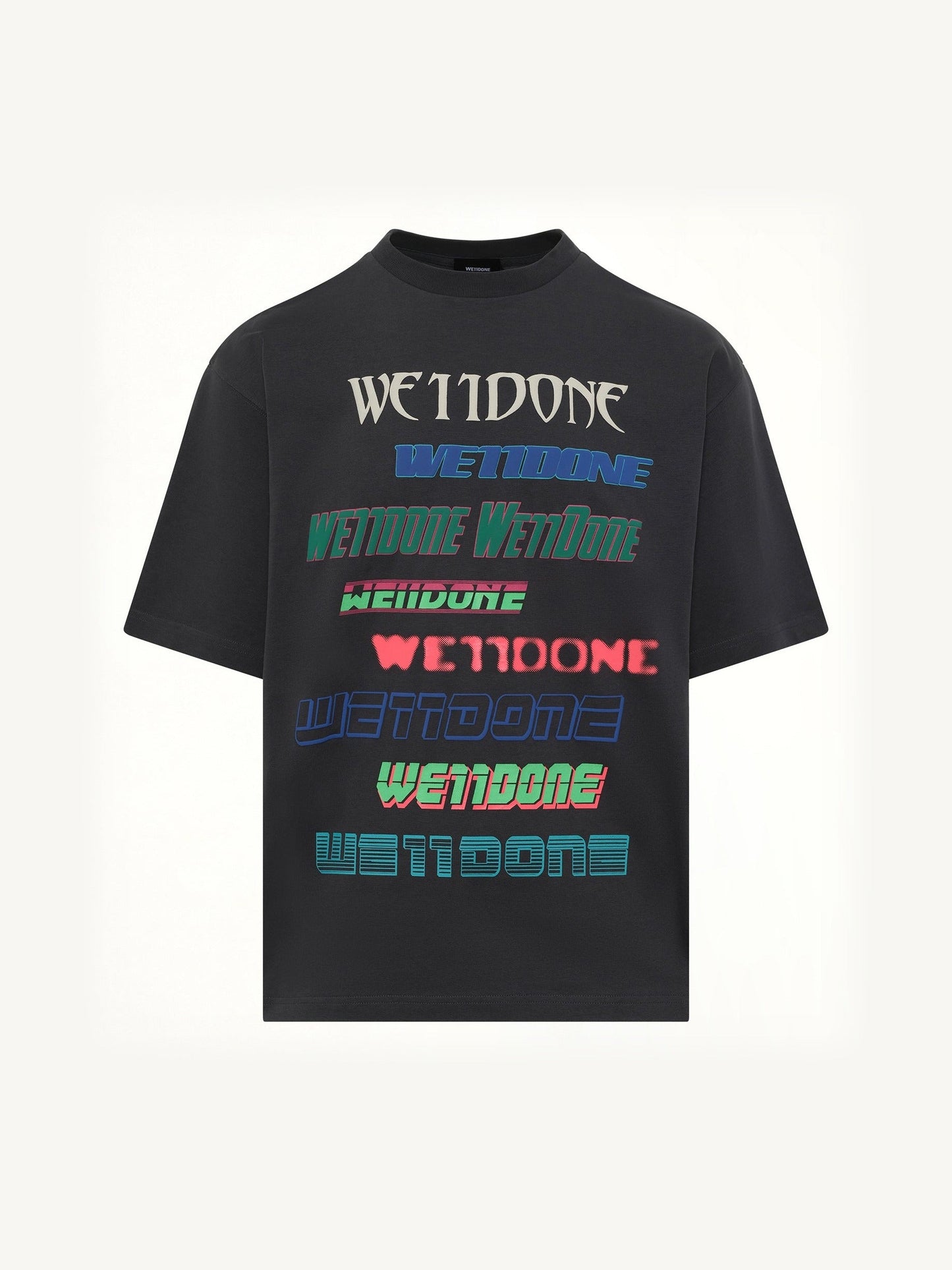 WE11DONE Multi Logo T-Shirt (Grey)