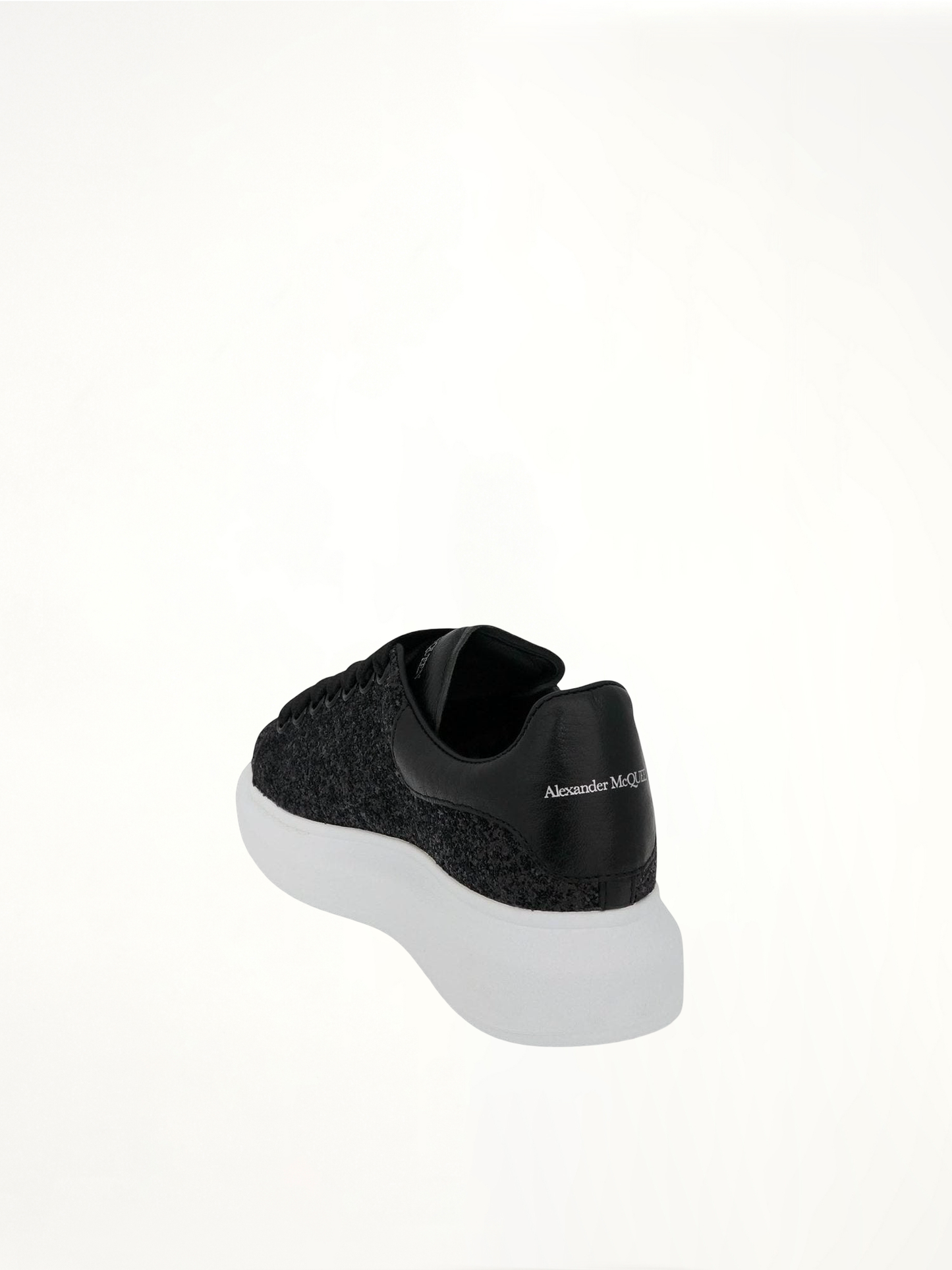 ALEXANDER MCQUEEN Larry Oversized Heel Sneakers (Black)