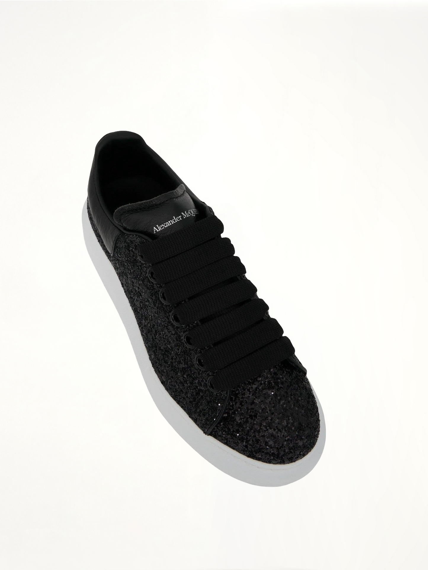 ALEXANDER MCQUEEN Larry Oversized Heel Sneakers (Black)