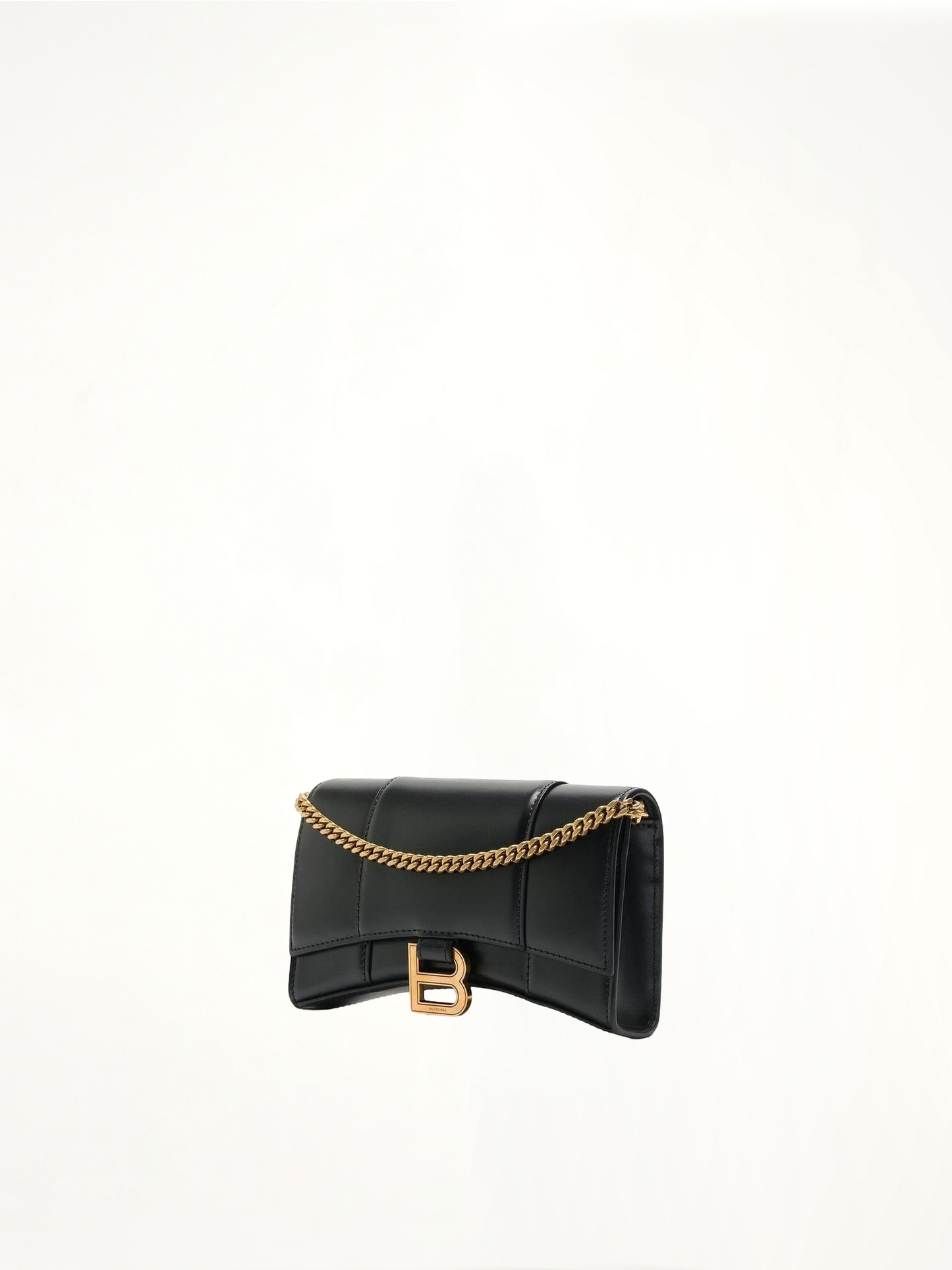 BALENCIAGA Hourglass Wallet On Chain (Black)