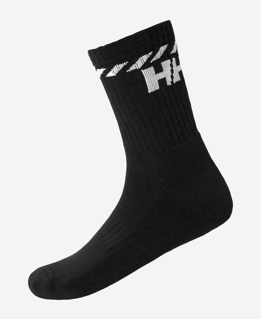 Image of Socks. Product name - COTTON SPORT SOCK 3P, Black in Black colour by brand - Helly Hansen