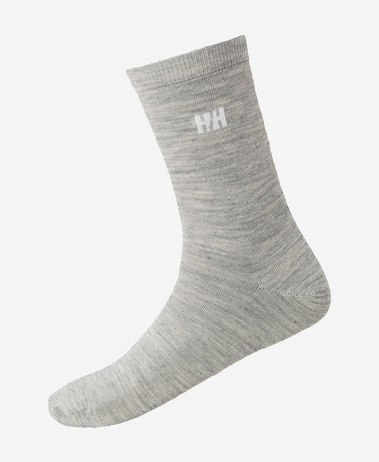 Image of Socks. Product name - EVERYDAY WOOL SOCK 2PK, Grey Melange in Grey Melang colour by brand - Helly Hansen