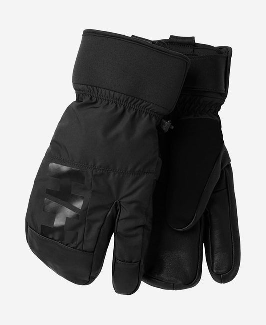 Image of Gloves & Mittens. Product name - ULLR D 3 FINGERS GLOVE, Black in Black colour by brand - Helly Hansen