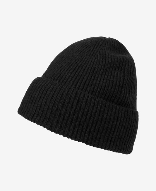 Image of Hats. Product name - HH WOOL BEANIE, Black in Black colour by brand - Helly Hansen