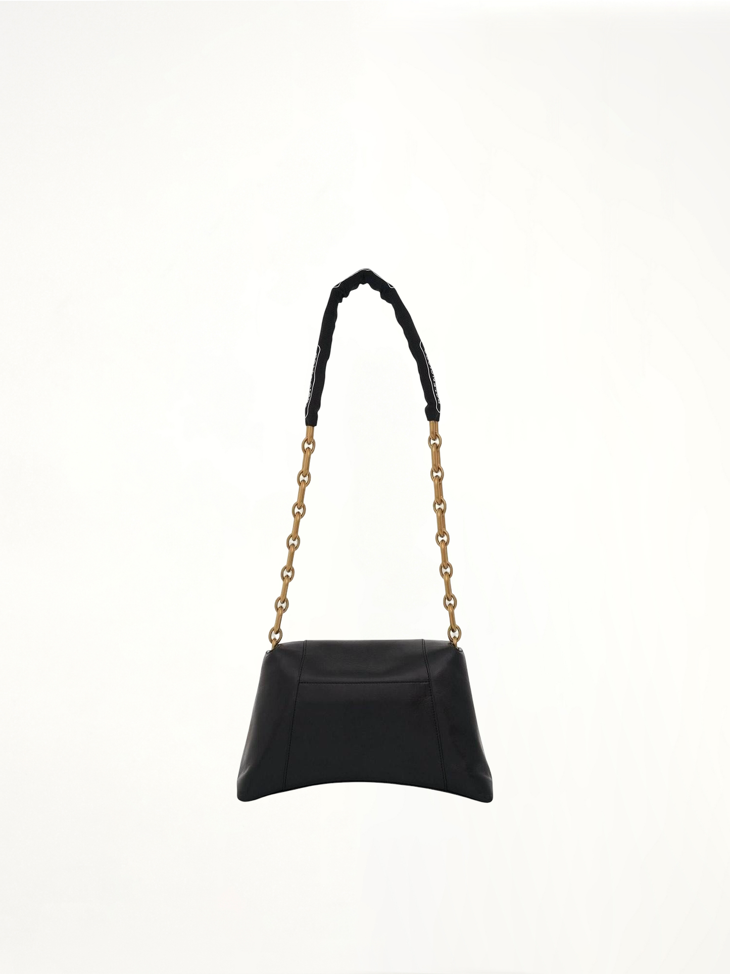 BALENCIAGA Downtown Small Shoulder Bag with Chain (Black)